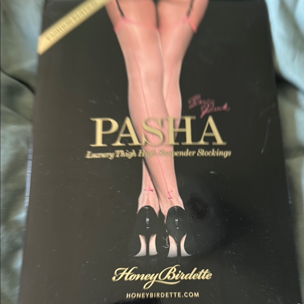Honey Birdette Pasha Thigh High Stockings